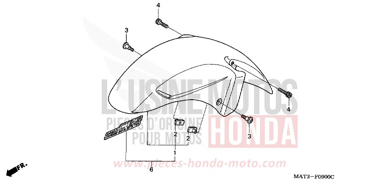 KOTFLUEGEL, VORNE von Super Blackbird CANDY GLORY RED-U (R101) von 1999